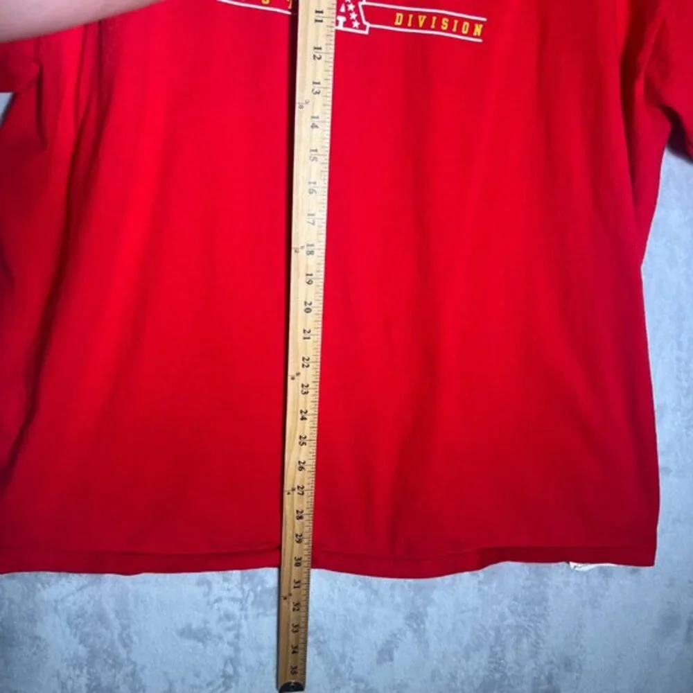 NFL Team Apparel‎ T Shirt Mens 2XL Red Kansas City Chiefs Short Sleeve Graphic - Picture 8 of 8